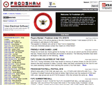 Tablet Screenshot of frodshamjfc.org.uk